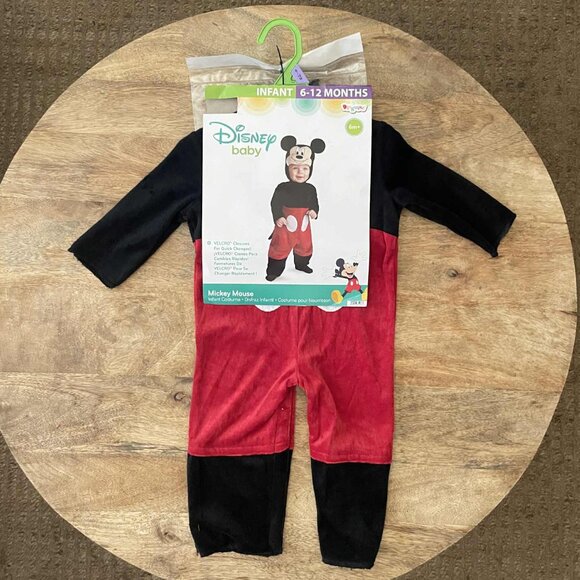 NEW 3Pc 6-12M Infant Mickey Mouse Costume - Picture 2 of 6